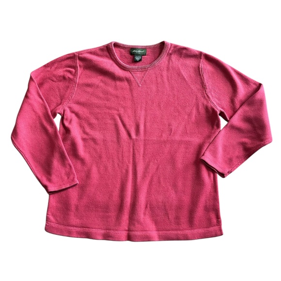 Eddie Bauer Women's women’s size medium Raspberry Sweater - Picture 1 of 6